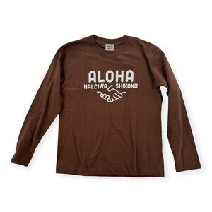 Owen & Owen Shirt Womens Small Top Tee Long Sleeve Aloha Haleiwa Shikoku NEW